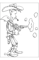 Lucky Luke kleurplaat 8